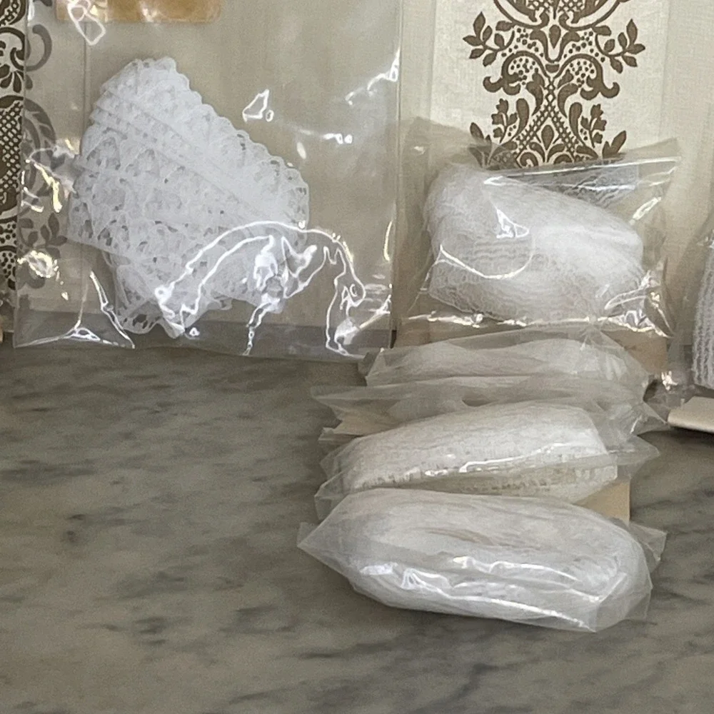 Large Lot Neutral Color Seam Bindings Ribbons‎ Trims Lace Satin | Coquette Core